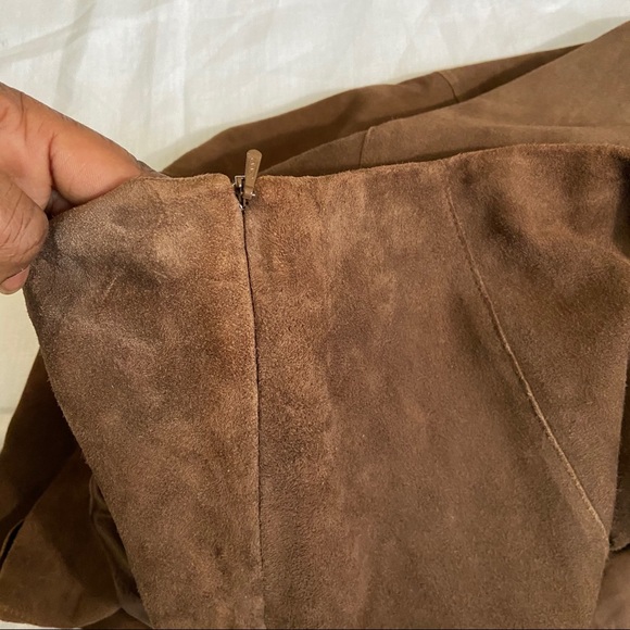 Eileen Fisher Italian Suede Skirt - Picture 11 of 13